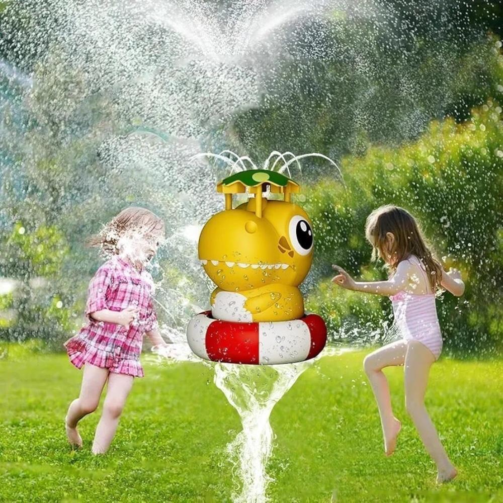 Juguete Rociador De Agua Dinosaurio Verano Giratorio 360° Niños-2