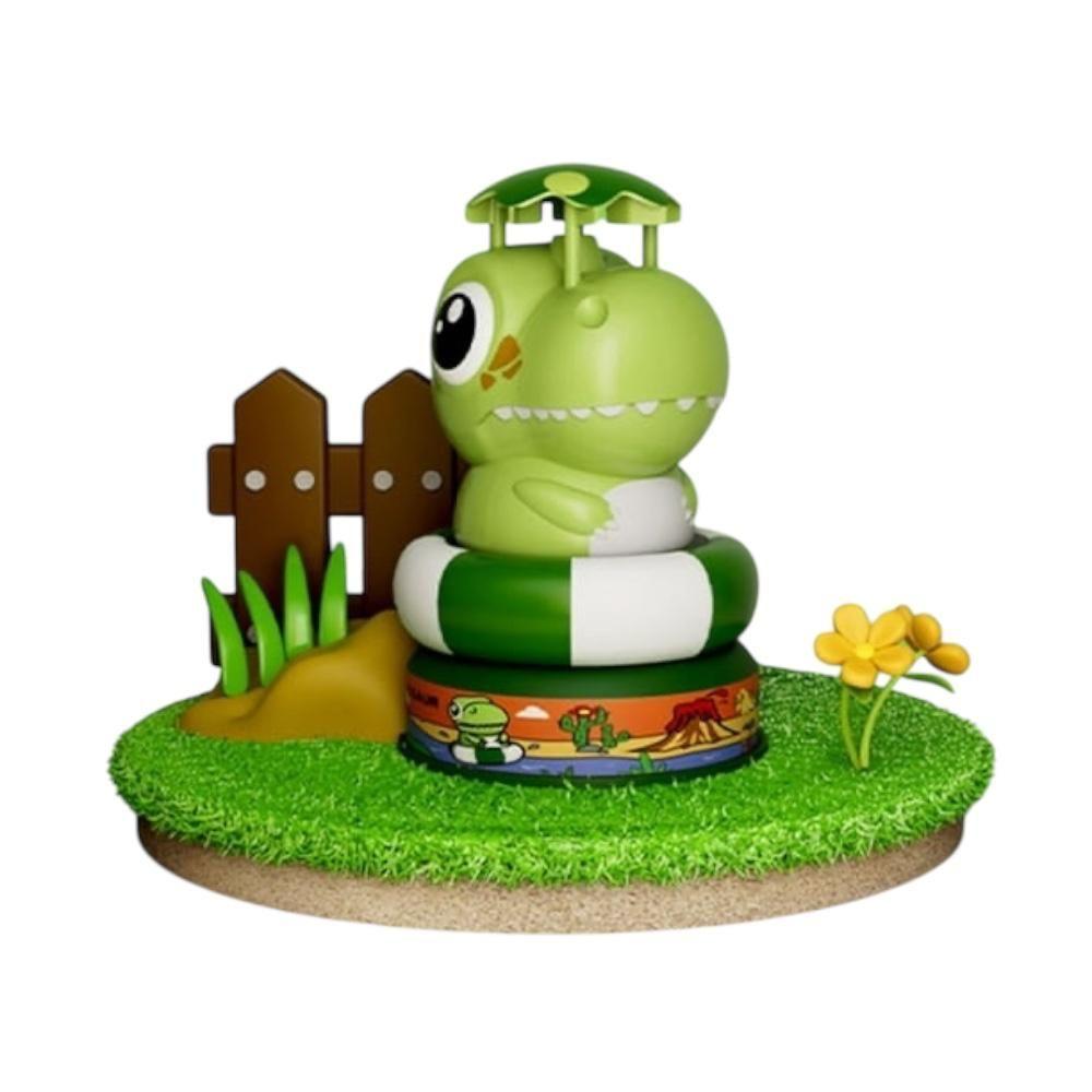 Juguete Rociador De Agua Dinosaurio Verano Giratorio 360° Niños-4