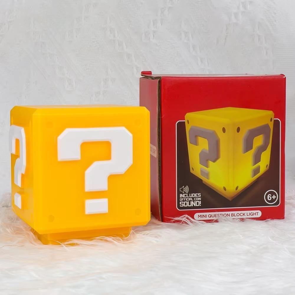 Lámpara Cubo Super Mario Bros Led Con Sonido USB-4