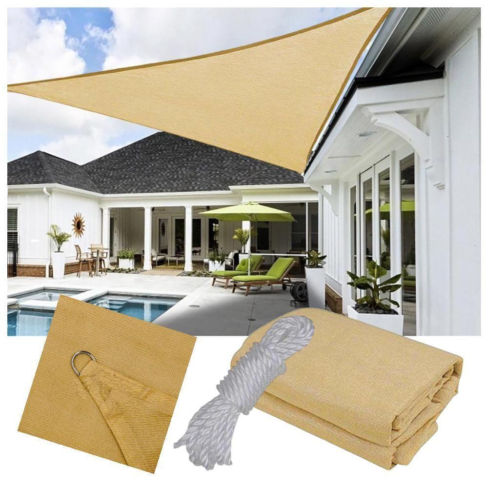 Toldo Vela Sombra Triangular 5x5x5 Metros Filtro Uv-2