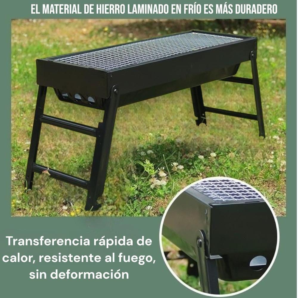 Parrilla De Carbón Portátil Plegable BBQ Camping -4