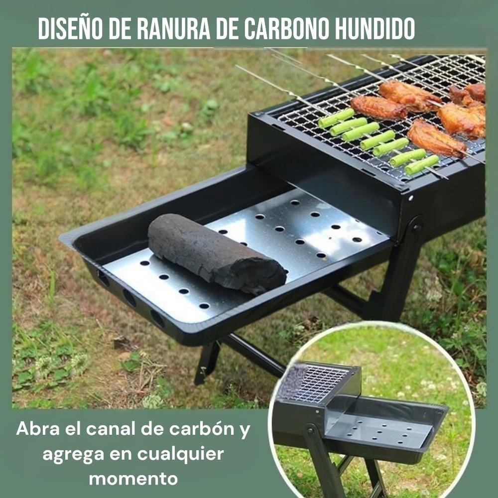 Parrilla De Carbón Portátil Plegable BBQ Camping -5