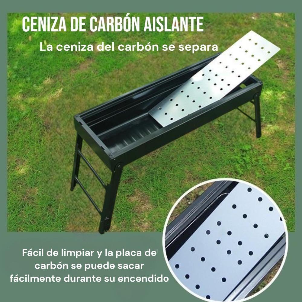 Parrilla De Carbón Portátil Plegable BBQ Camping -6