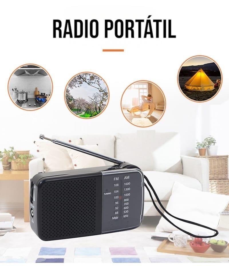 Mini Radio Portatil De Bolsillo AM/FM A Pilas -3