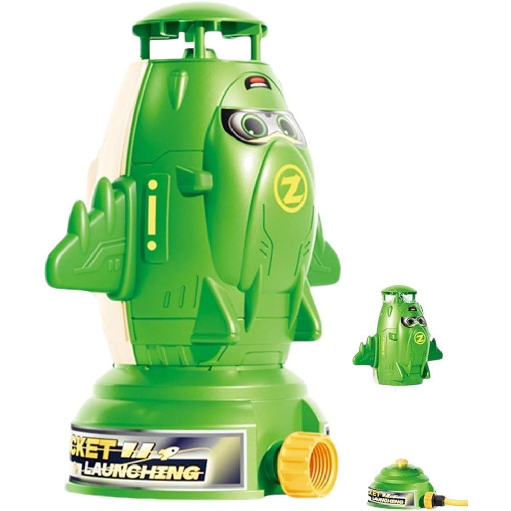 Juguete Rociador De Agua Aspersor Avión Verano Giratorio 360° Niños -3