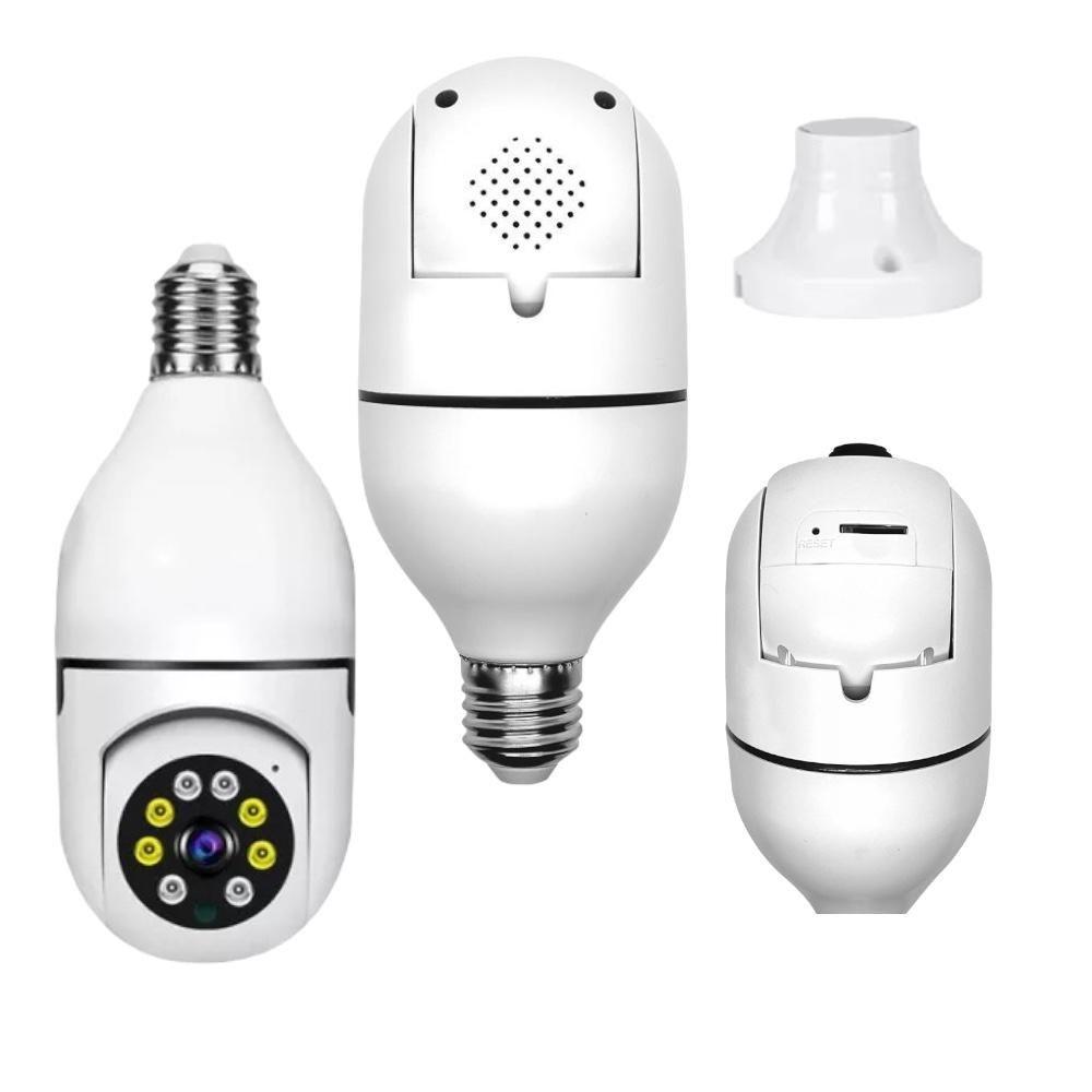 Cámara De Seguridad Wifi Vision Nocturna 360° Hd Soquete-3