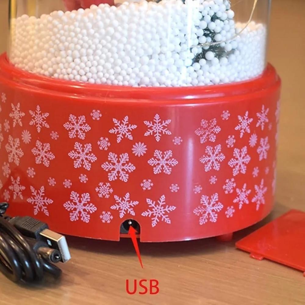 Esfera De Nieve Led Musical Adorno Navideño Decorativo-2