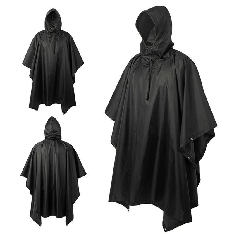 Poncho Capa Impermeable Grueso Con Capucha Para Lluvia-1