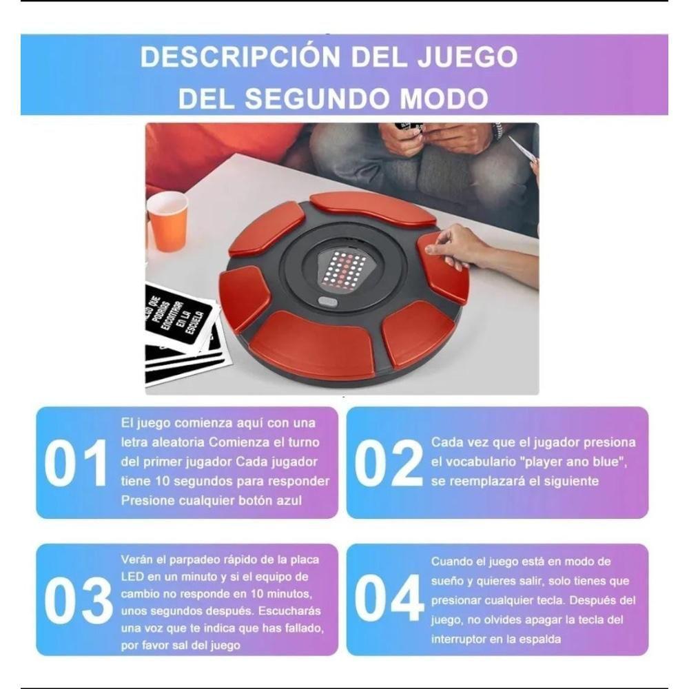 Juego De Mesa ¡Basta! Electrónico 2,0 Piensa Rápido Familiar Español -5
