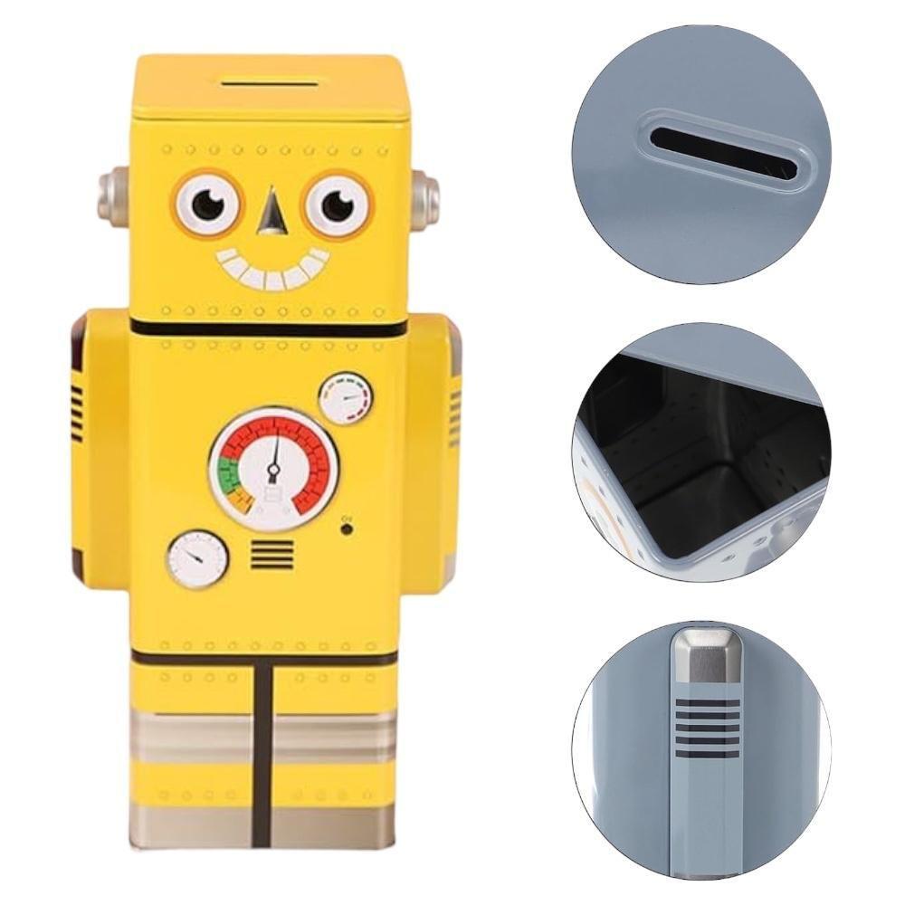 Alcancía Robot Metálica Para Niños-3