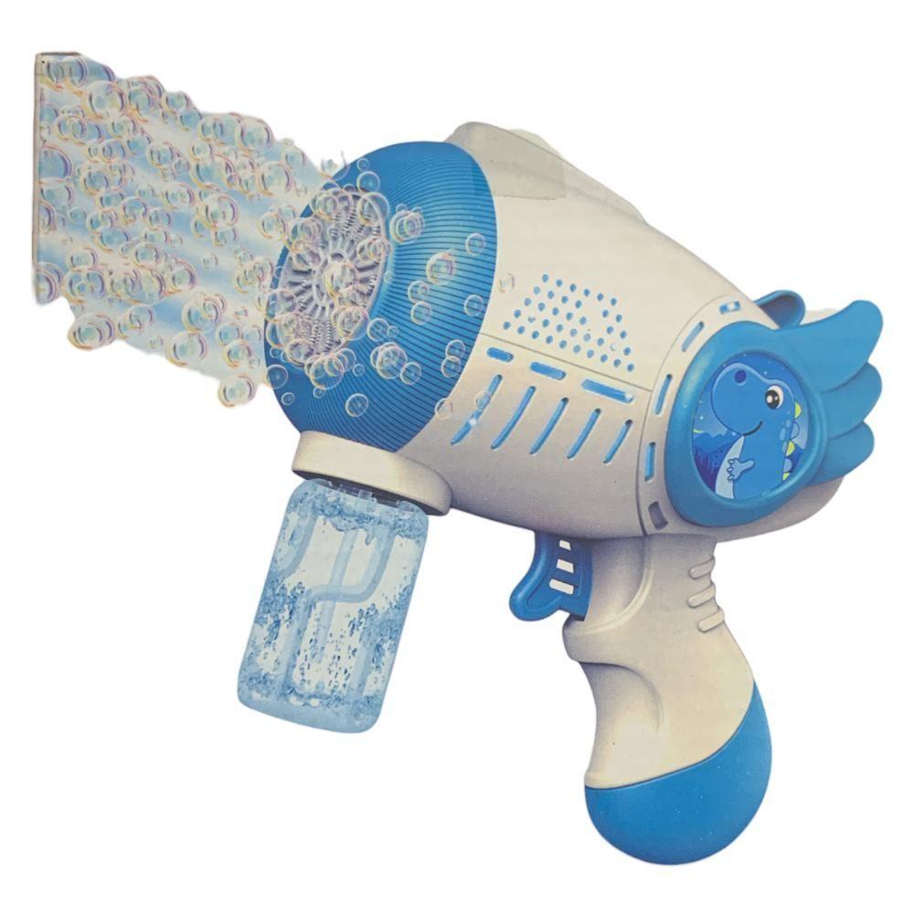 Pistola De Burbujas Juguete Niños Luz + Líquido -0