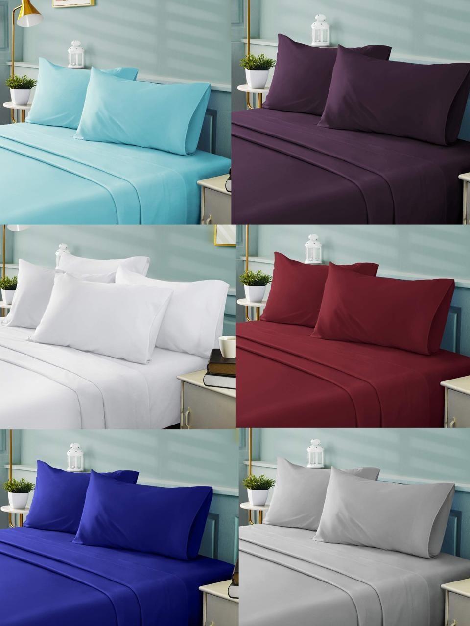 Juego Sabanas Lisa King + Fundas Azul-1