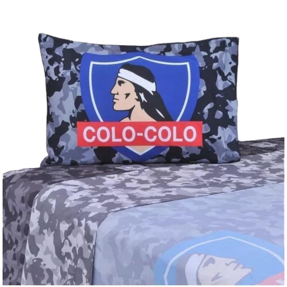 Juego Sabanas 1.5 Plaza + Funda Colo Colo-0