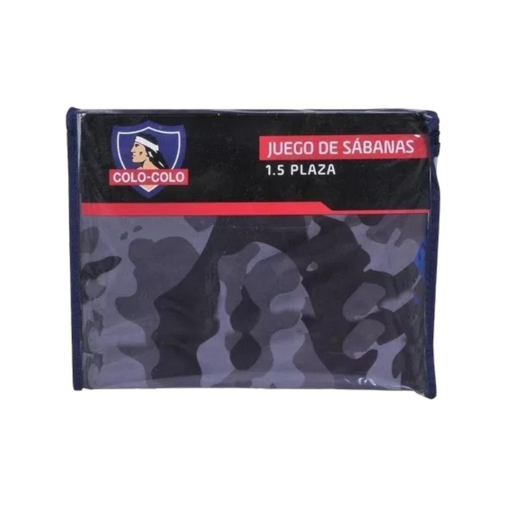 Juego Sabanas 1.5 Plaza + Funda Colo Colo-2