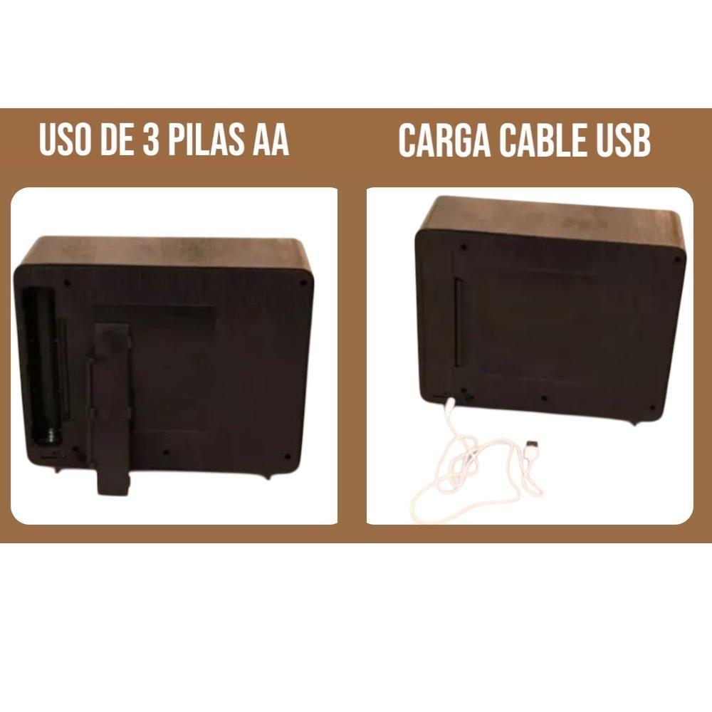 Adorno Navideño Musical Vintage Televisor Decorativo Led -5