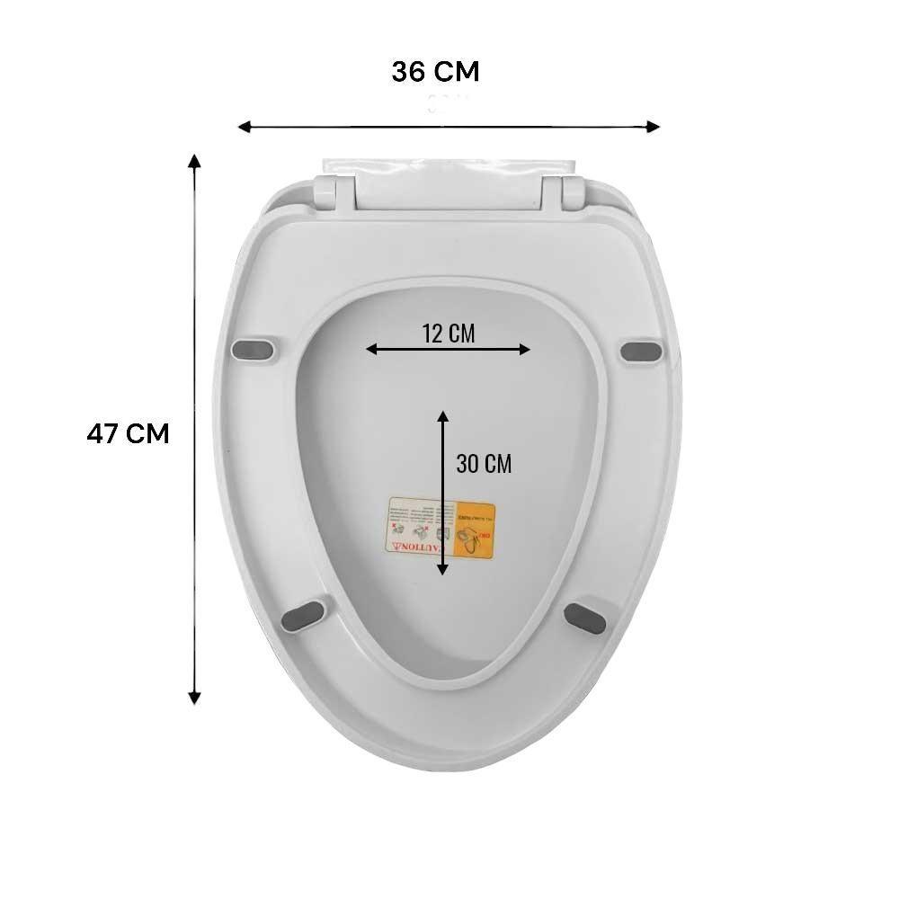 Tapa Asiento Para Baño Wc Cierre Lento Y00397-3