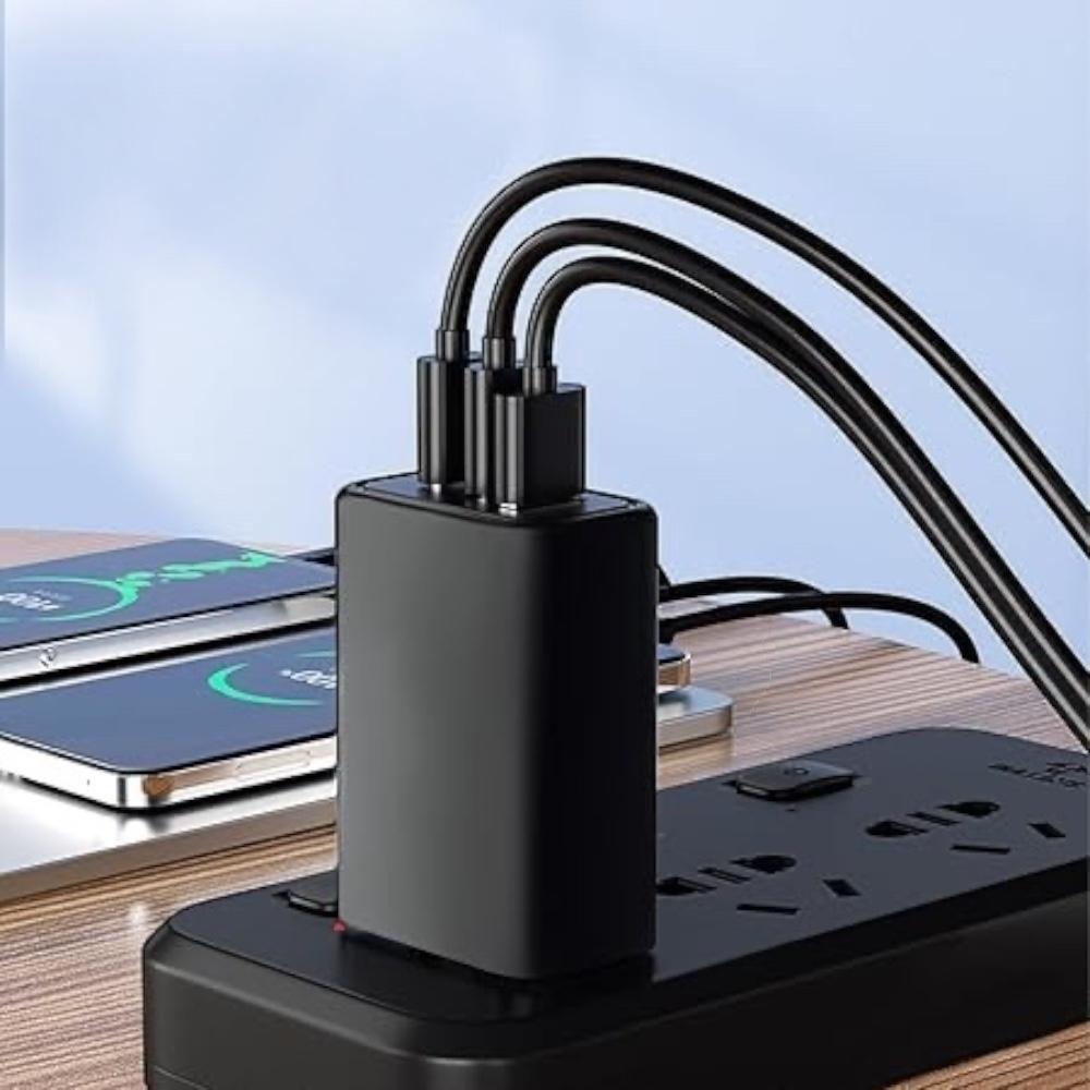 Cargador 150w Carga Rápida 1 USB-A y 2 USB-C-4