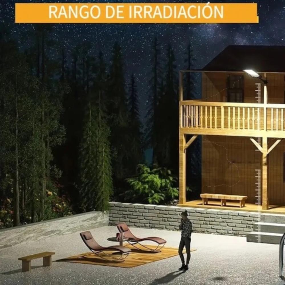Foco Solar Led Exterior 500w Sensor De Movimiento Ip65 + Control-2