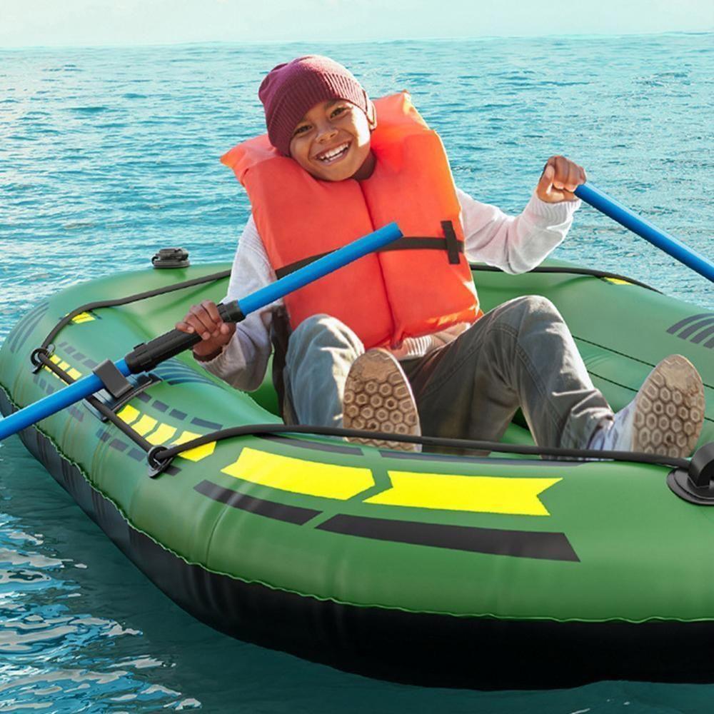 Bote Inflable Kayak Remos 195x116 Cm Para 2 Personas-3