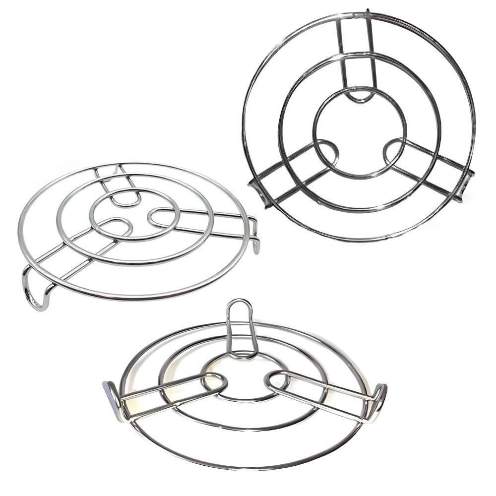 Posa Ollas Teteras Multiuso Metálica 18 Cm Plateado-2