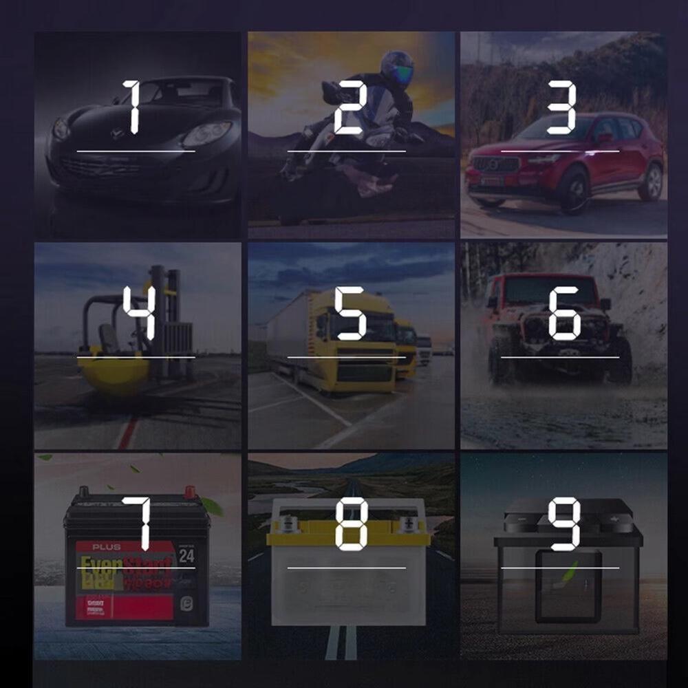 Cargador De Batería Automóvil Inteligente 12V - 24V-6