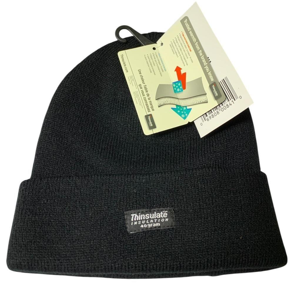 Gorro Aislante Fibra Térmica Thinsulate Negro Unisex 3m-2