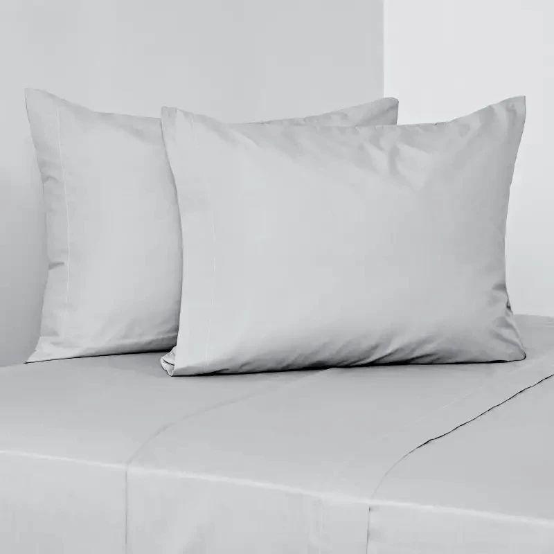 Juego Sabanas Lisa 2 Plazas + Fundas Gris -1