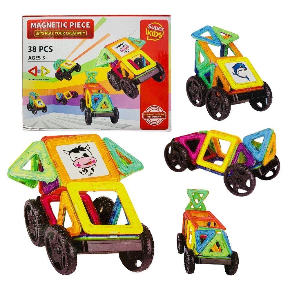 Juego Magnético Bloques De Construcción Didáctico 38 Pcs-0