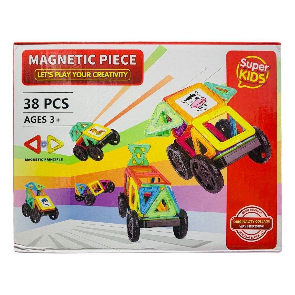 Juego Magnético Bloques De Construcción Didáctico 38 Pcs-1