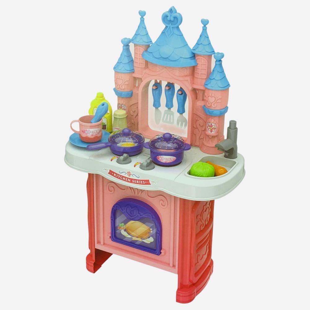 Set Cocina Castillo Juguete Didáctico Para Niñas 34 Pcs-0