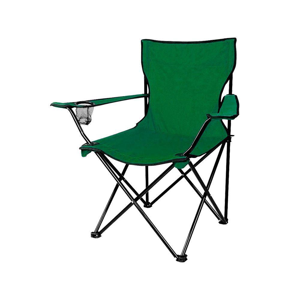 Silla Plegable Camping Porta Vasos Apoya Brazos -0
