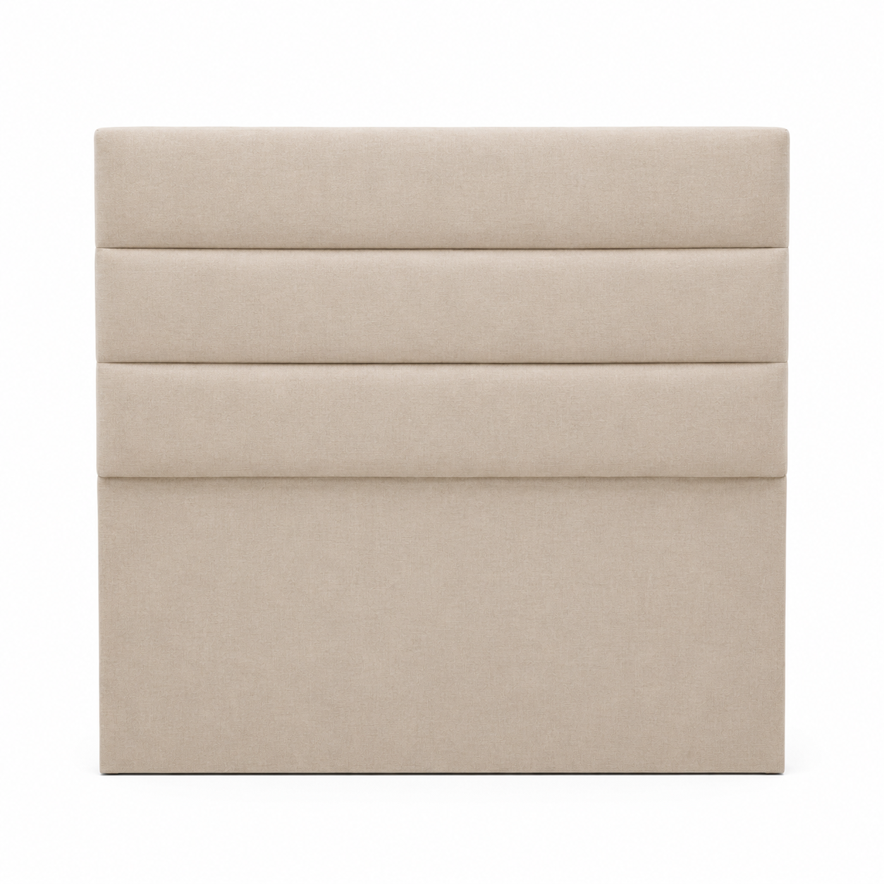 Respaldo de cama Tubular horizontal 1 5 plaza felpa crudo-1