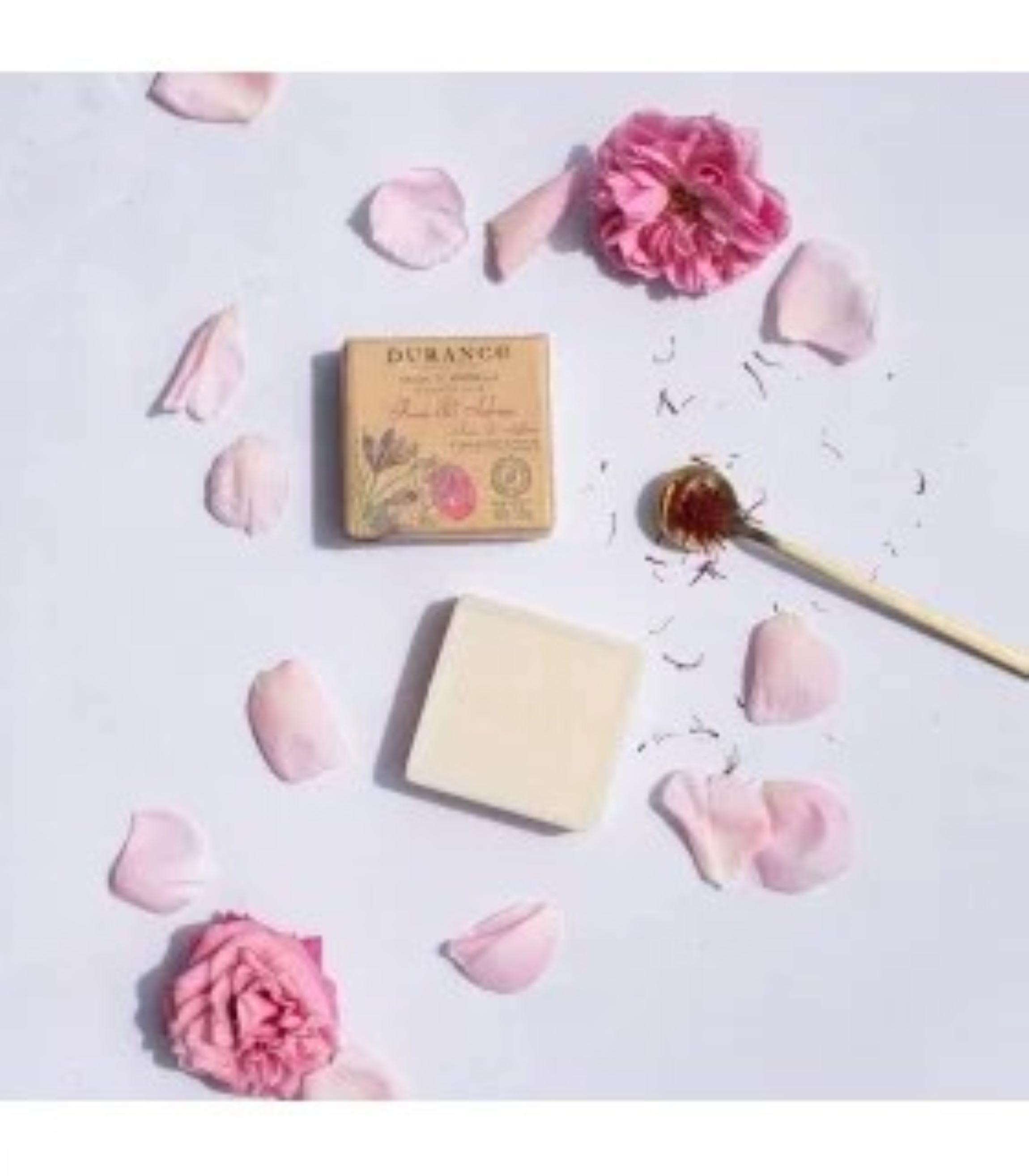 Jabón de Marsella Sólido Rosa y Azafrán 100 g -2