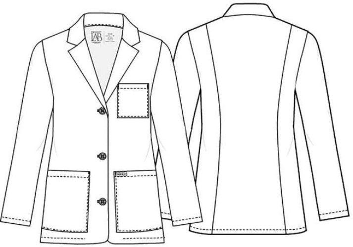 Uniforme Clínico Delantal Clinico de Mujer-3