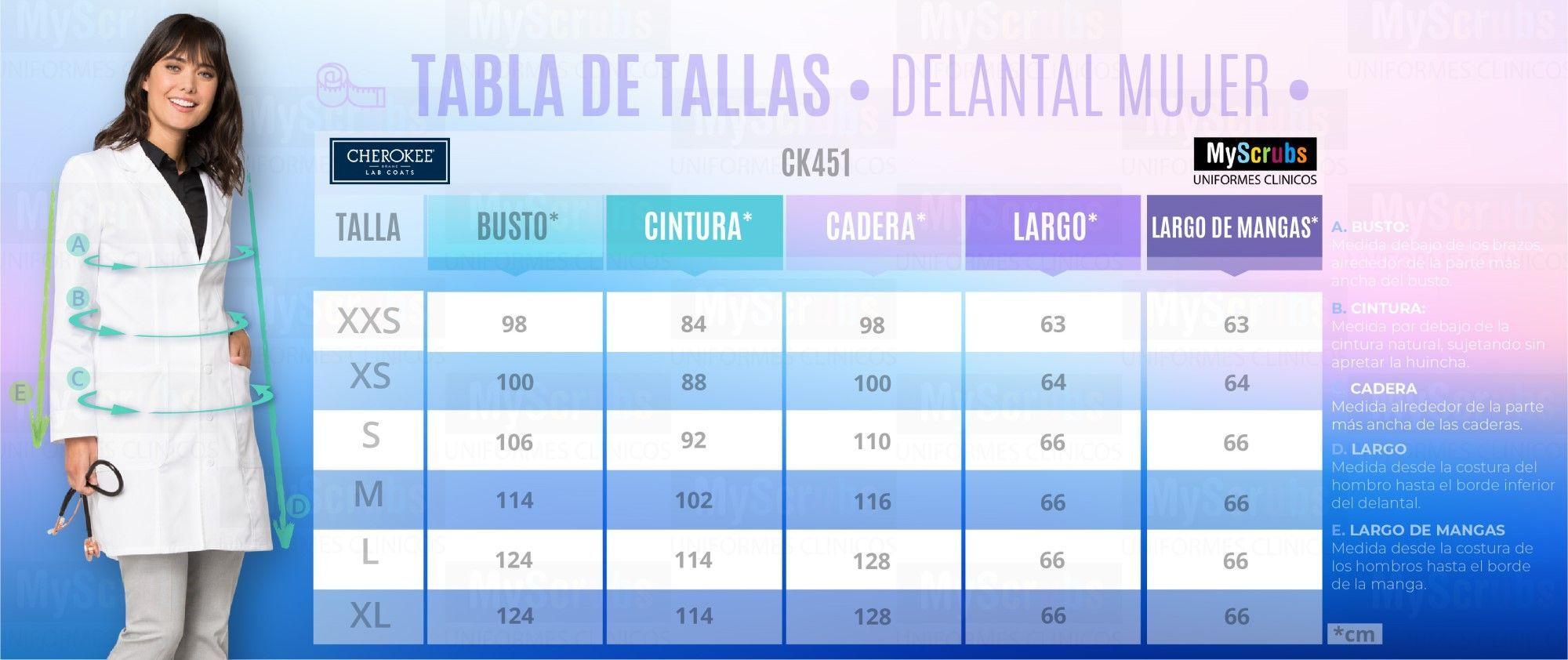 Uniforme Clínico Delantal Clinico de Mujer-4