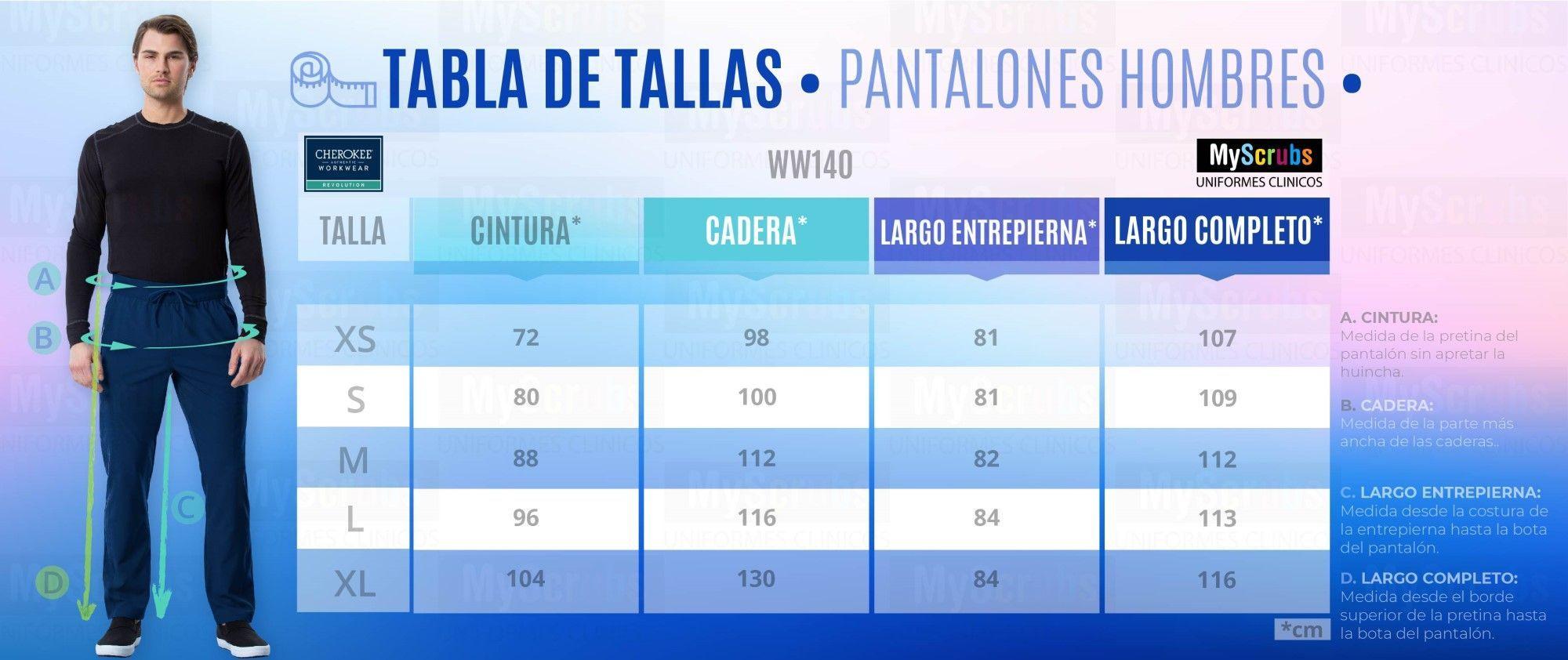 Uniforme Clinico Pantalon Revolution de Hombre-3