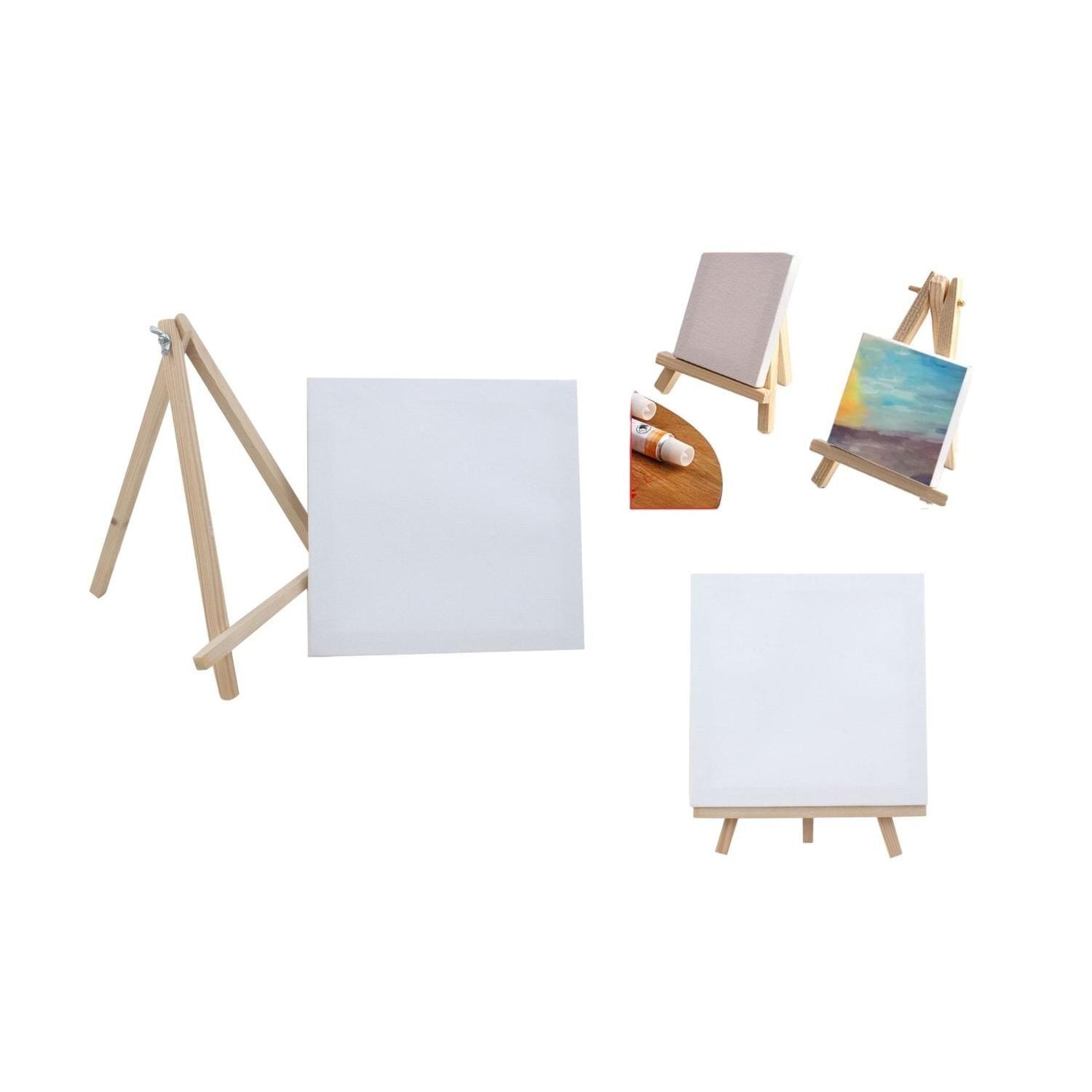 Atril Caballete 13Cm + Lienzo 7X7Cm-0