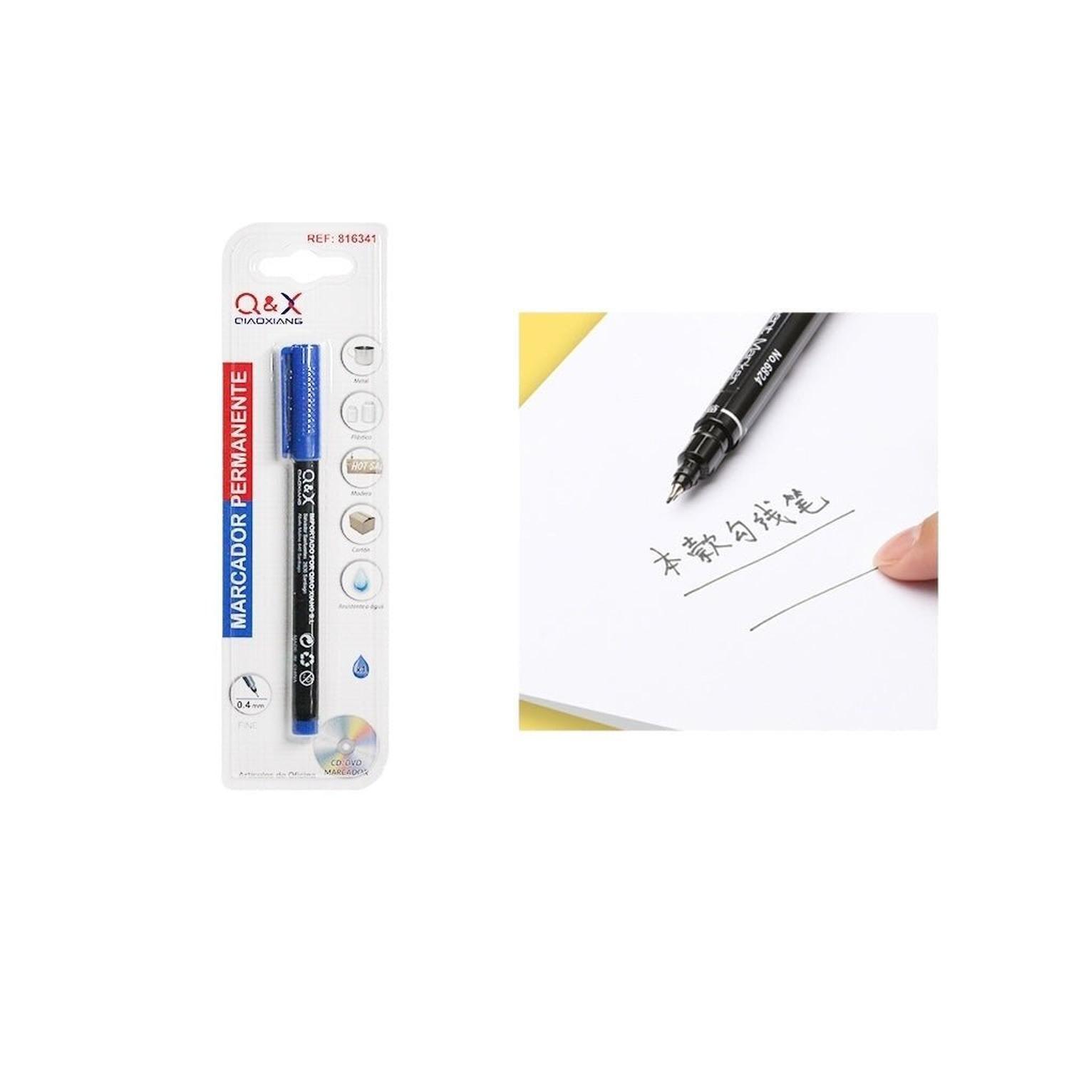 Marcador Permanente Azul-0