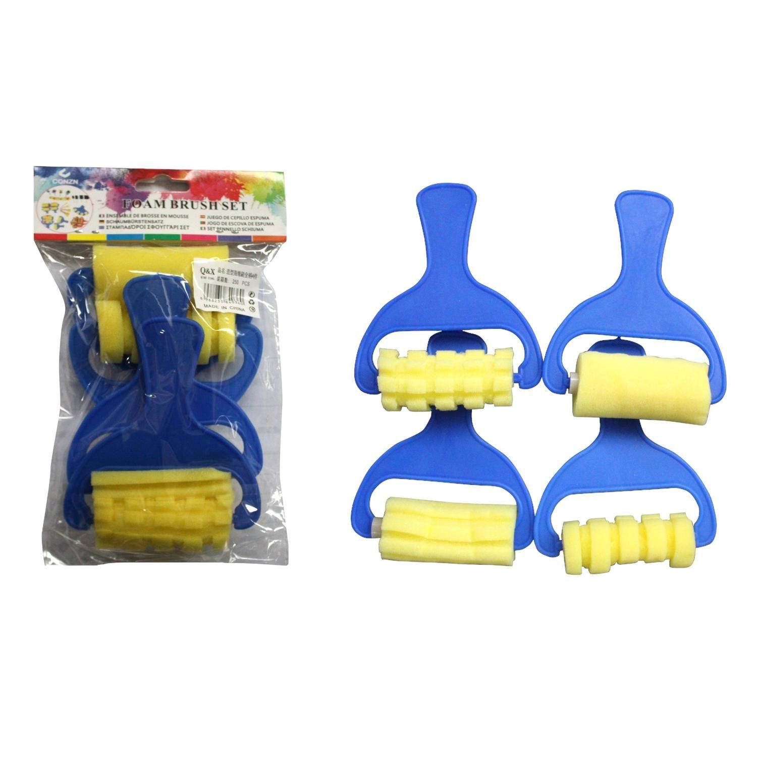 Cepillo Esponja De Peinado Mango Completo 4 Piezas-0