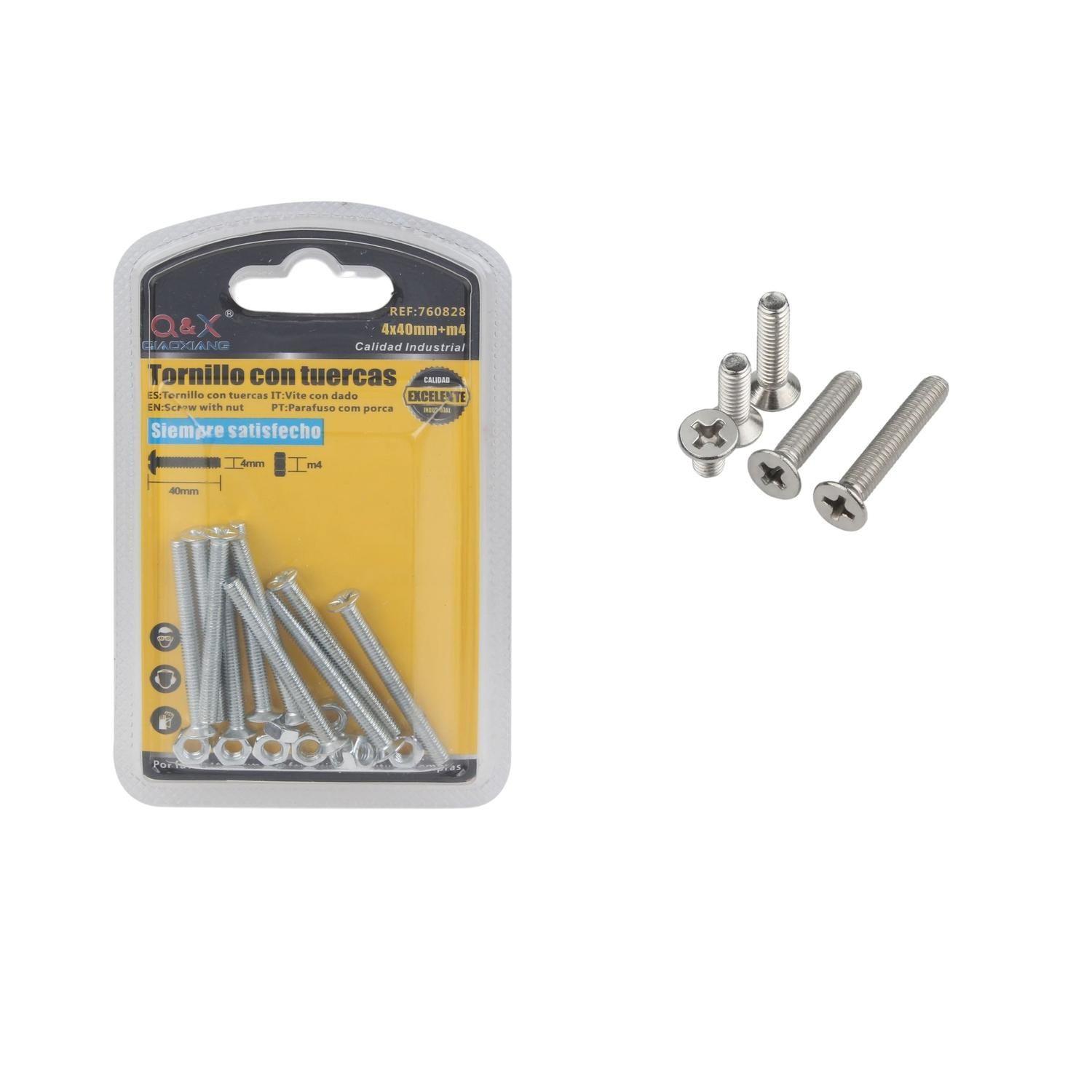 Perno Cruzado Con Tuerca 4*40+M4-0