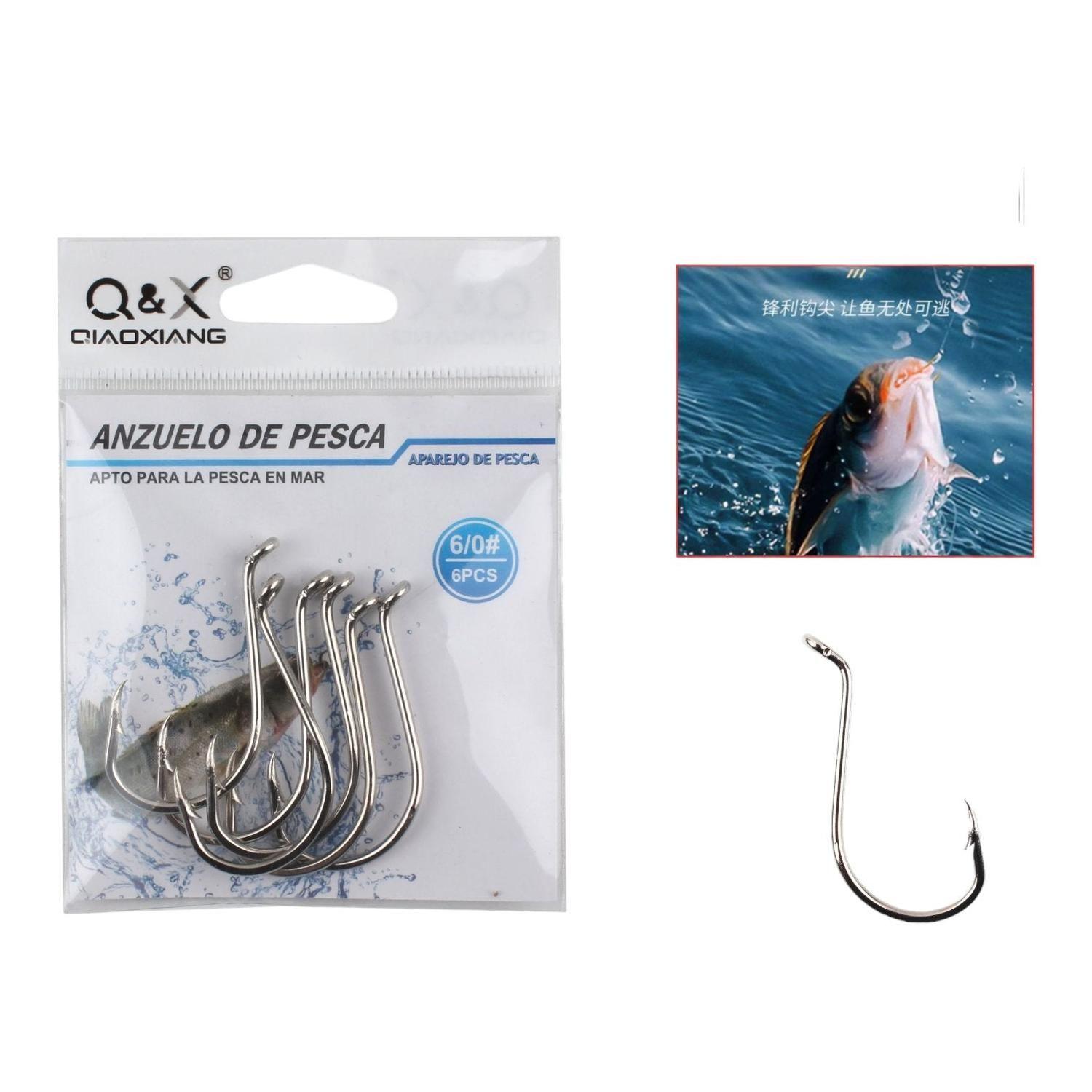 Pesca En El Mar 0083 Anzuelo Pulpo 6/0 6Pc (Blanco)-0