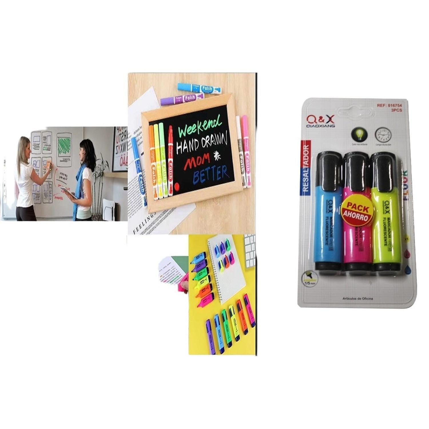 Pack De 3 Destacadores Rectangulares-0