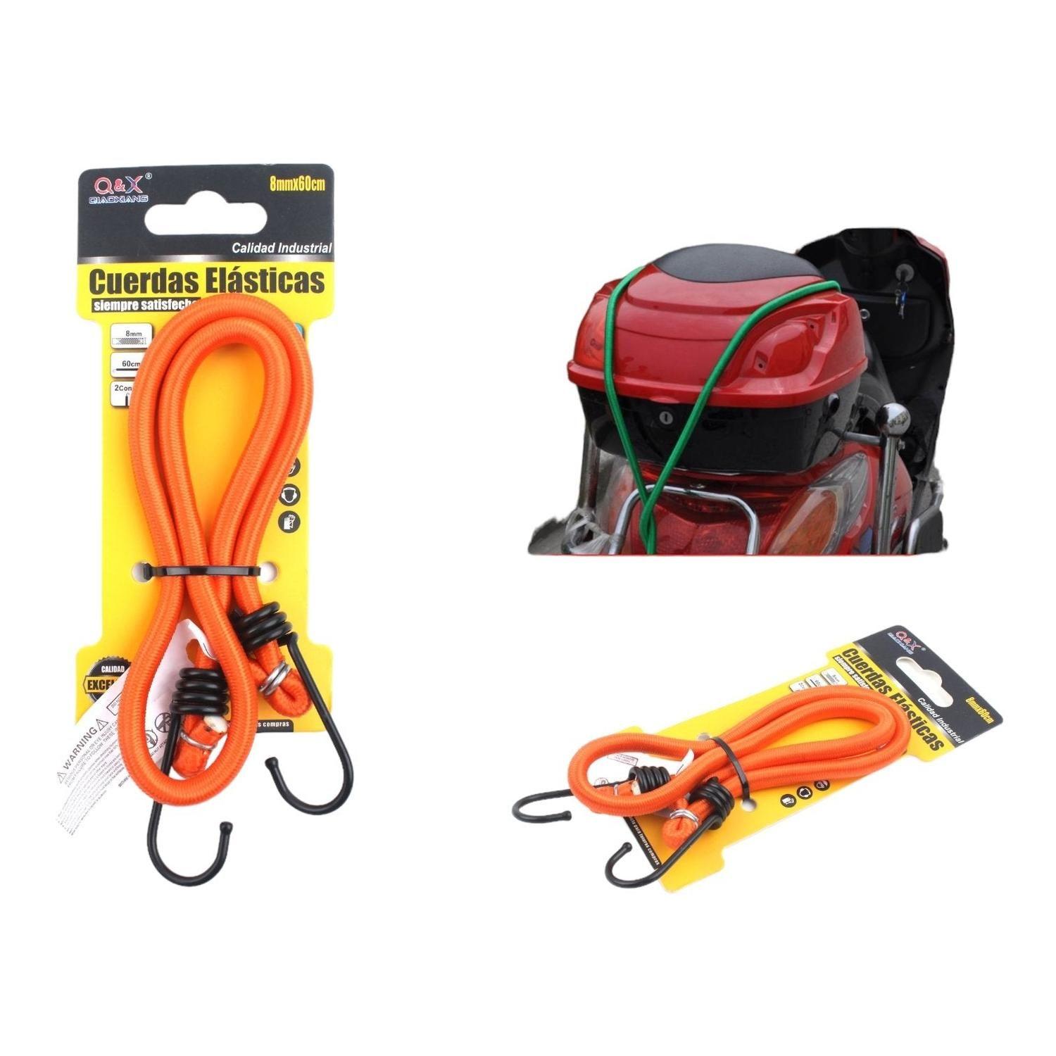 Cuerda De Equipaje Con Gancho De Hierro De 8Mm X 60Cm-0