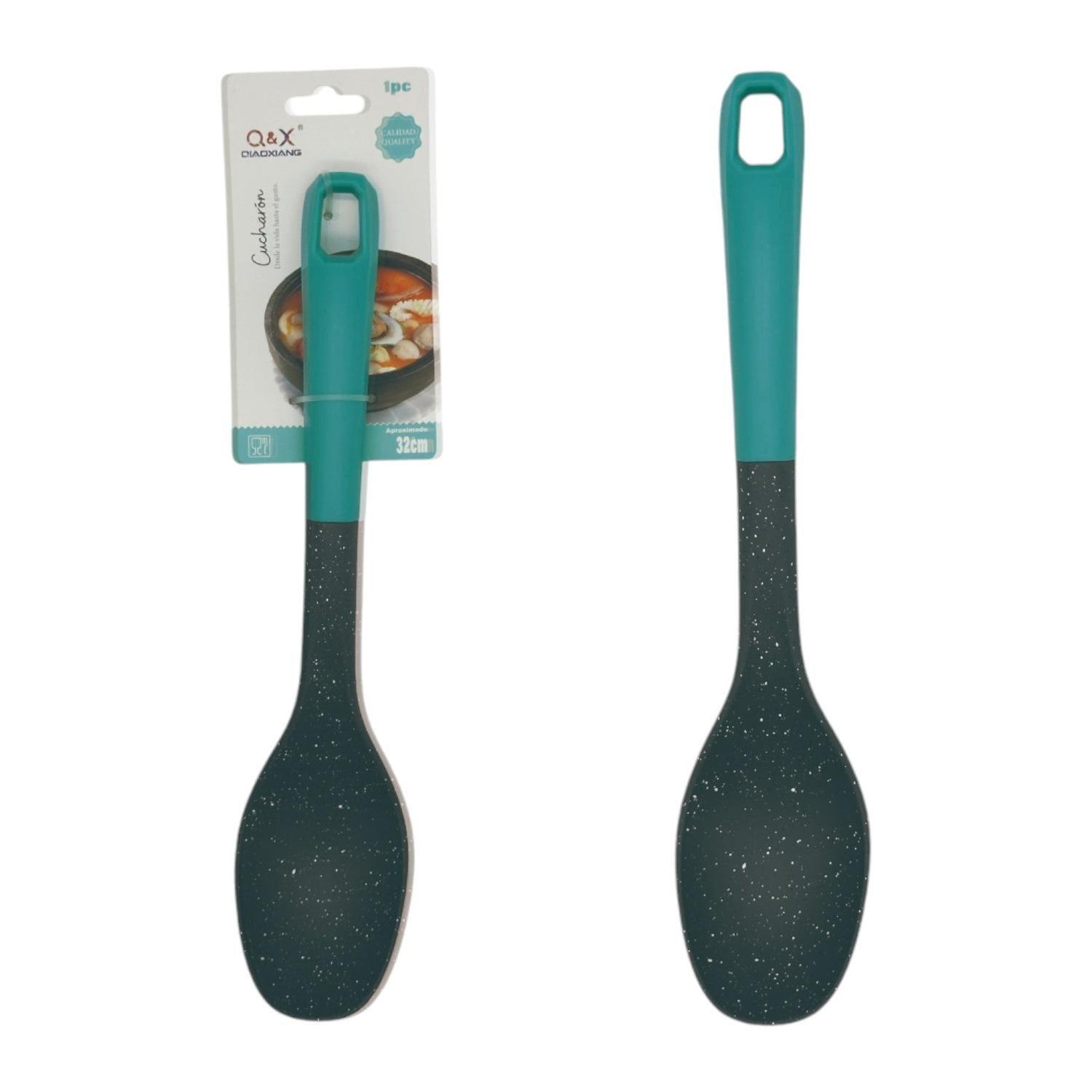 Espátula de plástico para jugos con diseño de puntos grises-0