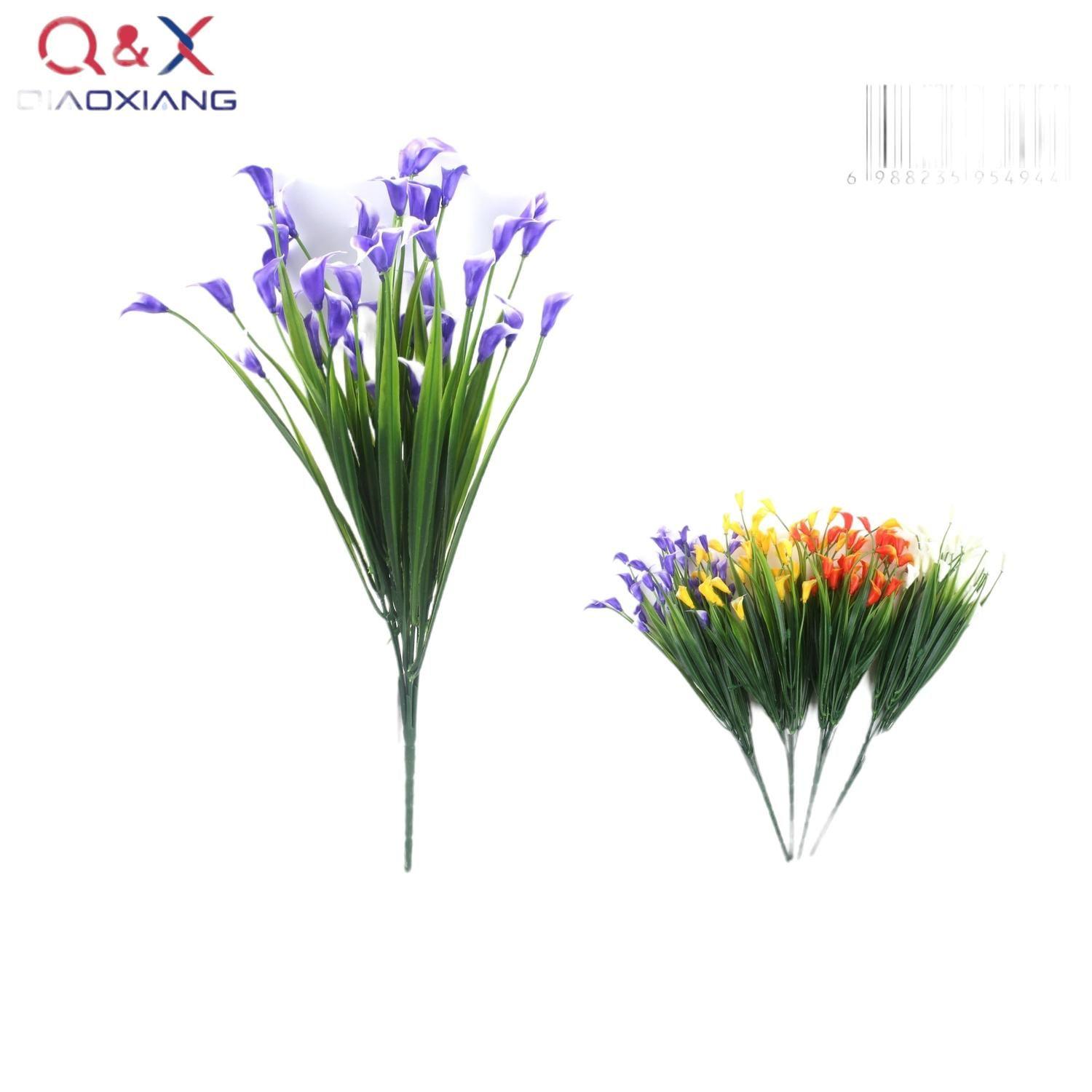 7 Flores Artificiales De Herradura De Hierba Primaveral-0