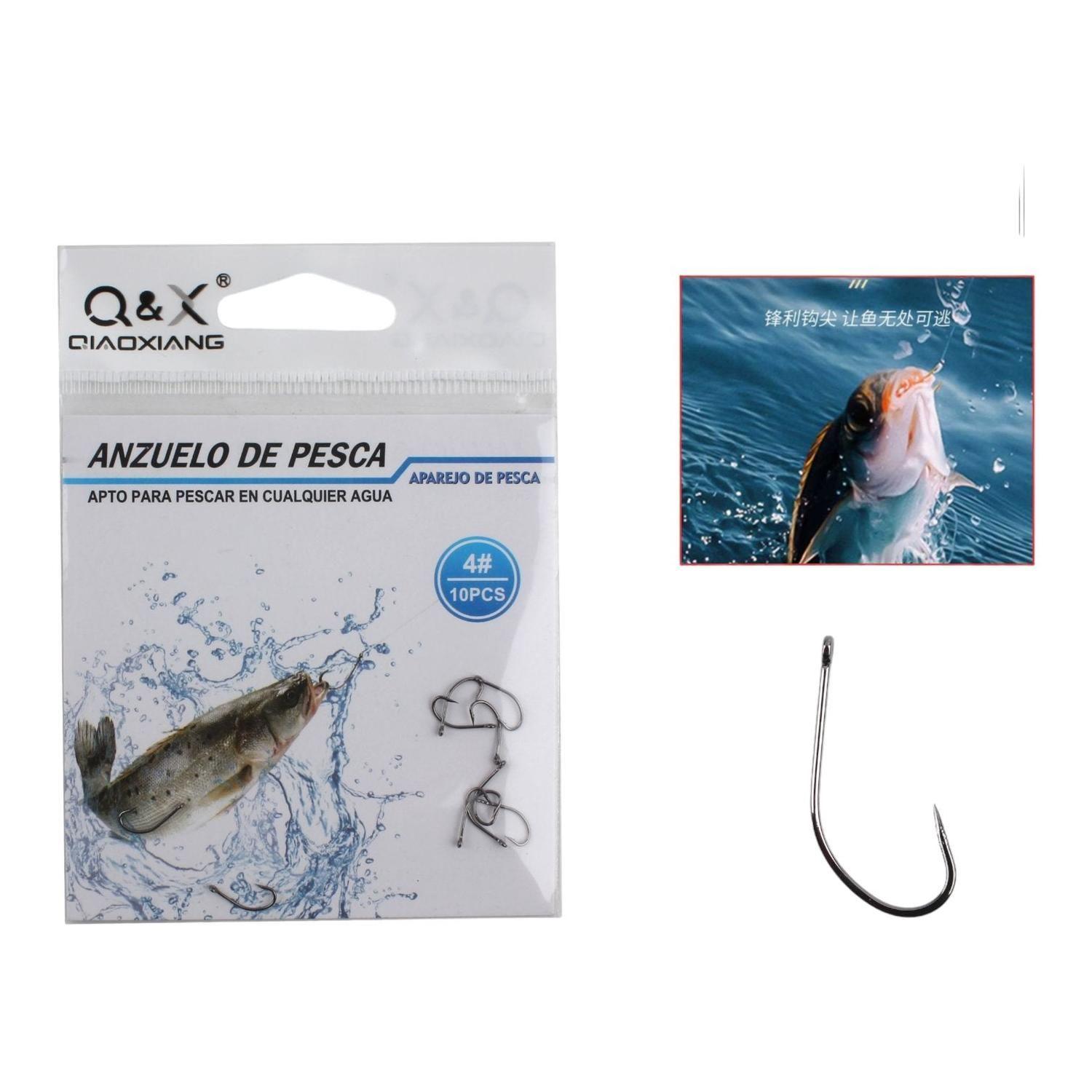 Anzuelo De Pesca De Mar Maruyo Ring 4# 10Pc (N¨ªquel Negro)-0