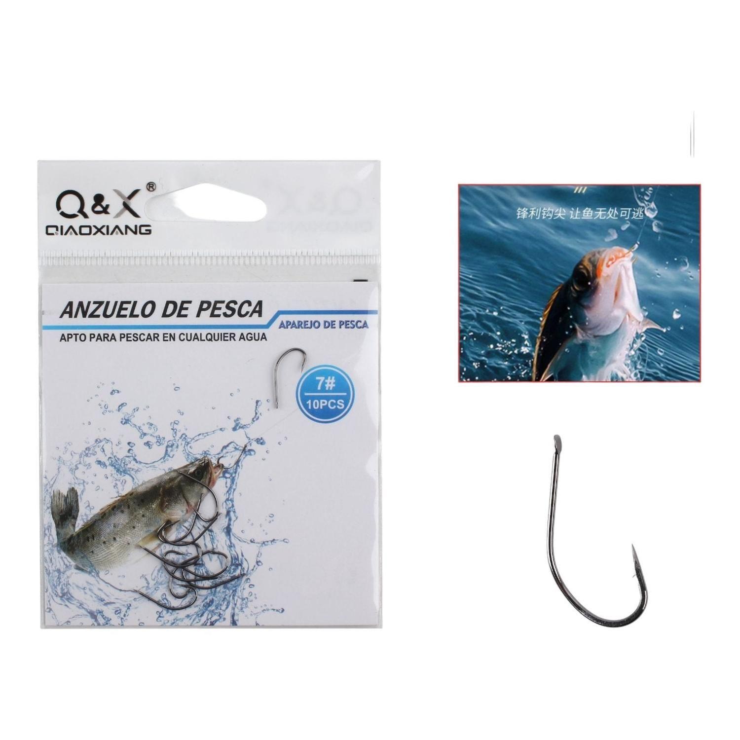 Anzuelo De Pesca De Mar Maruyo Plano 7 # 10Pc (N¨ªquel Negro)-0