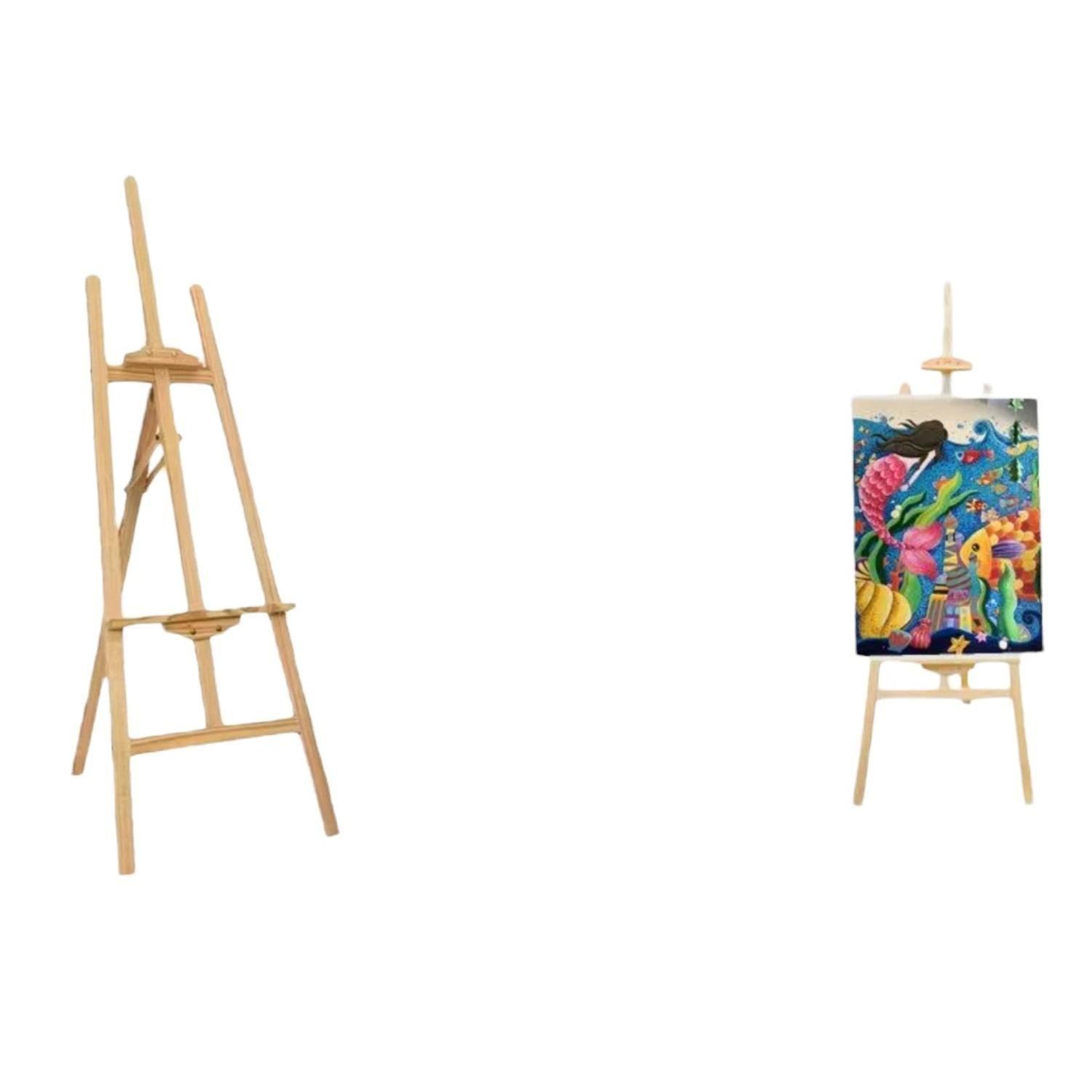 Atril Caballete De Pino para Pintar 70cm-0