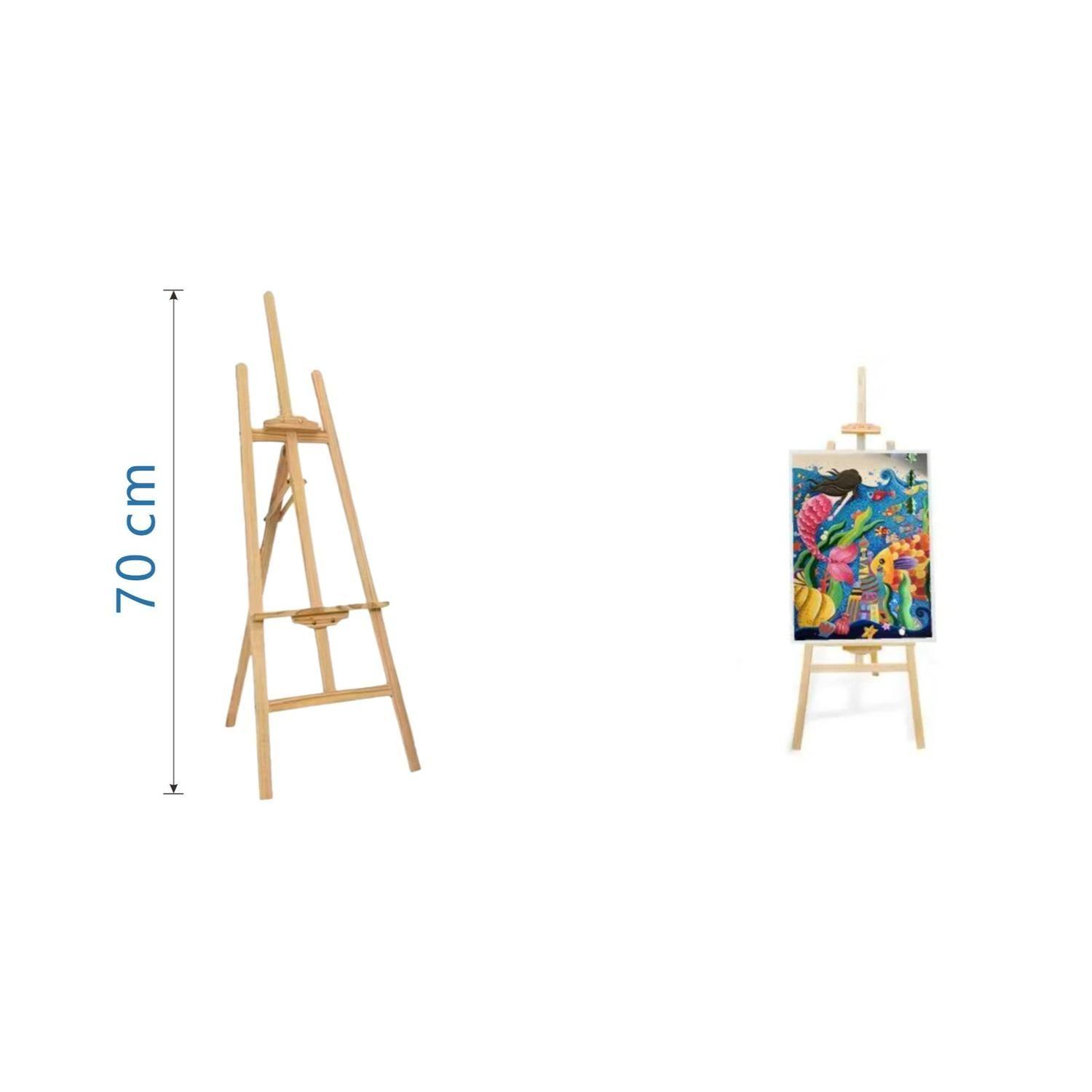 Atril Caballete De Pino para Pintar 70cm-3