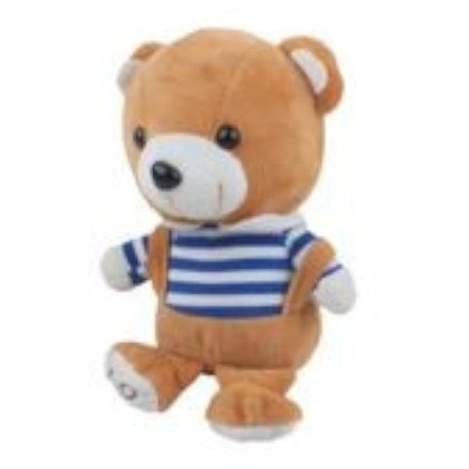 Oso peluche con mochila portátil de 18 cm-2